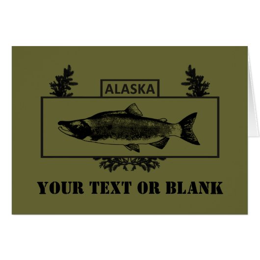 Subdued Alaska Combat Fisherman Badge Cards (Front Horizontal)
