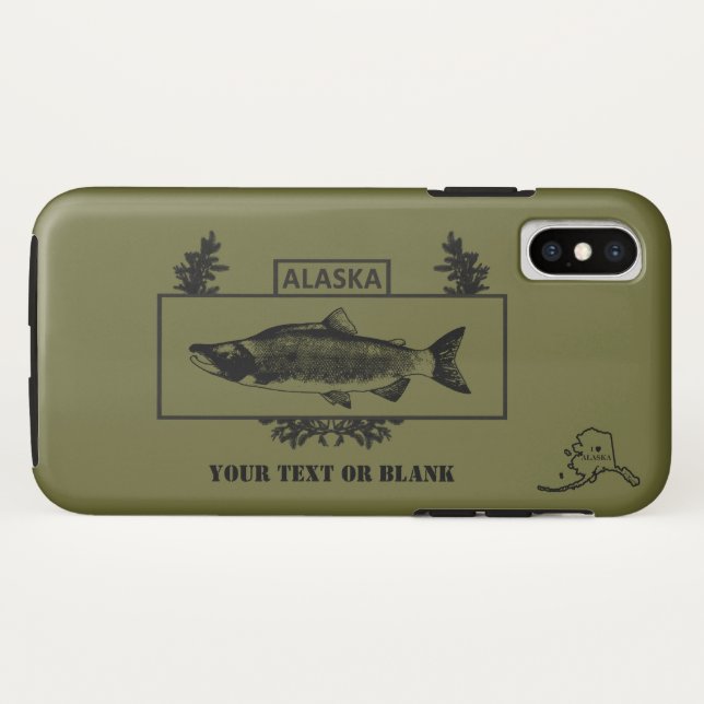 Subdued Alaska Combat Fisherman Badge Case-Mate iPhone Case (Back (Horizontal))