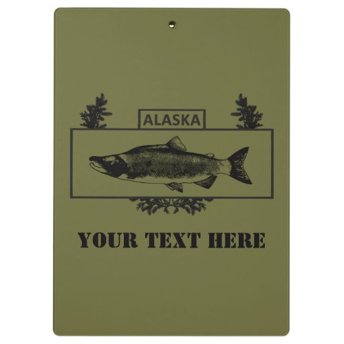 Subdued Alaska Combat Fisherman Badge Clipboard
