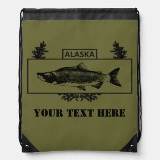 Subdued Alaska Combat Fisherman Badge
