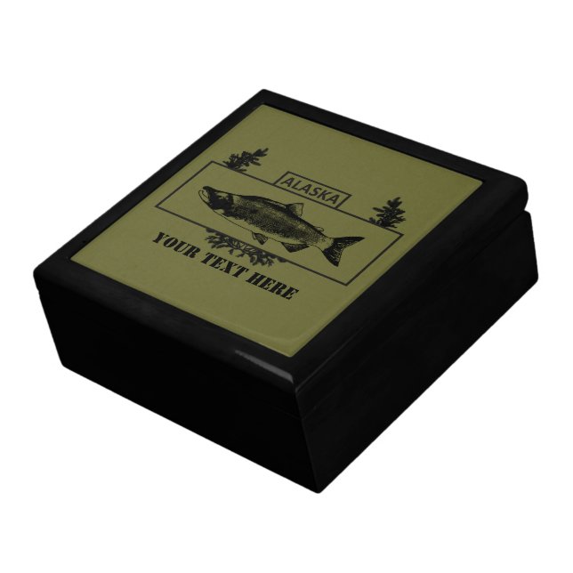 Subdued Alaska Combat Fisherman Badge Gift Box (Side)