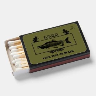 Subdued Alaska Combat Fisherman Badge Matchboxes