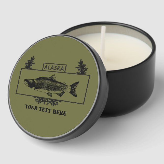 Subdued Alaska Combat Fisherman Badge Mini Candle Favors (Corner)