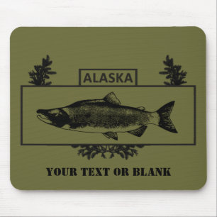 Subdued Alaska Combat Fisherman Badge Mouse Pad
