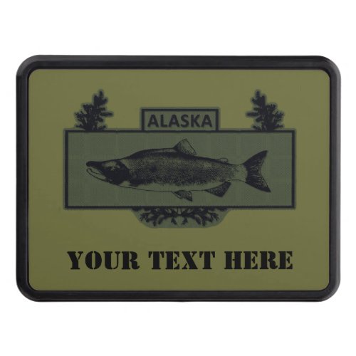 Subdued Alaska Combat Fisherman Badge Tow Hitch Cover