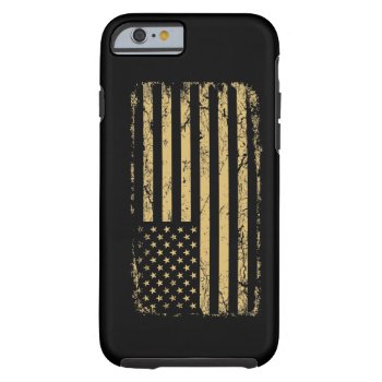 Subdued American Flag Tough Iphone 6 Case by Crookedesign at Zazzle