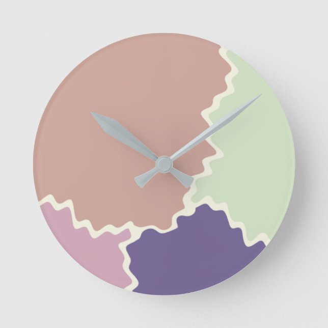 Subdued Color Combo Round Clock (Front)