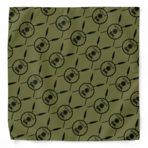 Subdued Maccabee Shield And Spears Bandana