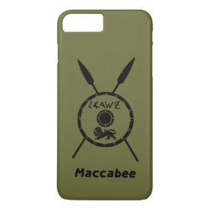 Subdued Maccabee Shield And Spears iPhone 8 Plus/7 Plus Case