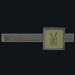 Subdued Maccabee Shield And Spears Gunmetal Finish Tie Clip<br><div class="desc">A black military "subdued" style depiction of a Maccabee's shield and two spears. The shield is adorned by a lion and text reading "Yisrael" (Israel) in the Paleo-Hebrew alphabet. Hebrew text reading "Maccabee" also appears. The Maccabees were Jewish rebels who freed Judea from the yoke of the Seleucid Empire. Chanukkah...</div>