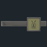 Subdued Maccabee Shield And Spears Gunmetal Finish Tie Clip<br><div class="desc">A black military "subdued" style depiction of a Maccabee's shield and two spears. The shield is adorned by a lion and text reading "Yisrael" (Israel) in the Paleo-Hebrew alphabet. Hebrew text reading "Maccabee" also appears. The Maccabees were Jewish rebels who freed Judea from the yoke of the Seleucid Empire. Chanukkah...</div>