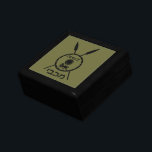 Subdued Maccabee Shield And Spears Jewelry Box<br><div class="desc">A black military "subdued" style depiction of a Maccabee's shield and two spears. The shield is adorned by a lion and text reading "Yisrael" (Israel) in the Paleo-Hebrew alphabet. Hebrew text reading "Maccabee" also appears. The Maccabees were Jewish rebels who freed Judea from the yoke of the Seleucid Empire. Chanukkah...</div>