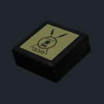 Subdued Maccabee Shield And Spears Jewelry Box<br><div class="desc">A black military "subdued" style depiction of a Maccabee's shield and two spears. The shield is adorned by a lion and text reading "Yisrael" (Israel) in the Paleo-Hebrew alphabet. Hebrew text reading "Maccabee" also appears. The Maccabees were Jewish rebels who freed Judea from the yoke of the Seleucid Empire. Chanukkah...</div>