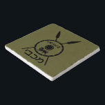 Subdued Maccabee Shield And Spears Trivet<br><div class="desc">A black military "subdued" style depiction of a Maccabee's shield and two spears. The shield is adorned by a lion and text reading "Yisrael" (Israel) in the Paleo-Hebrew alphabet. Hebrew text reading "Maccabee" also appears. The Maccabees were Jewish rebels who freed Judea from the yoke of the Seleucid Empire. Chanukkah...</div>
