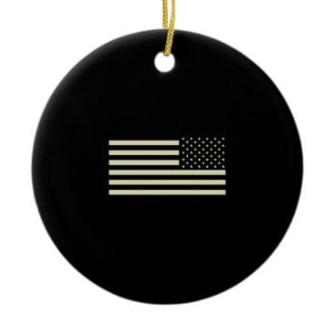Subdued Military Flag - Sand Ceramic Ornament Subdued Military Flag - Sand Ceramic Ornament