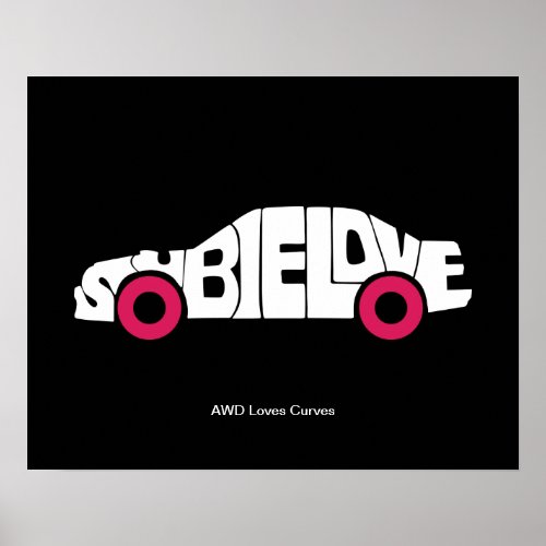 Subie Love AWD Poster