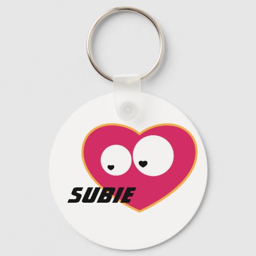 Subie Love Keychain