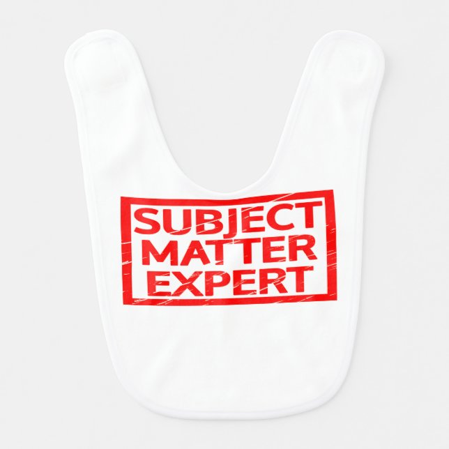 Subject Matter Expert Stamp Bib (Front)