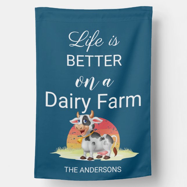 Subject: Moo-ving into the Country Life!  Hey ther House Flag (Back)