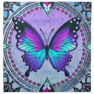 Sublimation Butterfly with Background Cloth Napkin