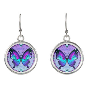 Sublimation Butterfly with Background Earrings