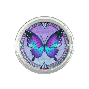 Sublimation Butterfly with Background Ring