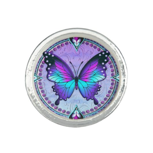 Sublimation Butterfly with Background Ring (Front)