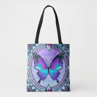 Sublimation Butterfly with Background Tote Bag