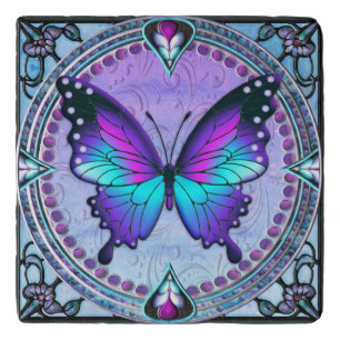 Sublimation Butterfly with Background Trivet