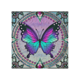 Sublimation Butterfly with Background Wood Wall Art
