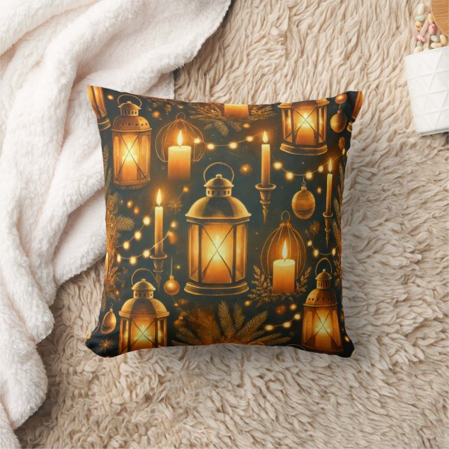 Sublimation Christmas Pattern | Festive Holiday Throw Pillow (Blanket)
