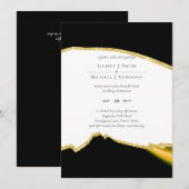 Sublime Black White Gold Wedding (Front/Back)