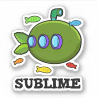 Simply Sublime! - Visual Pun - Sticker