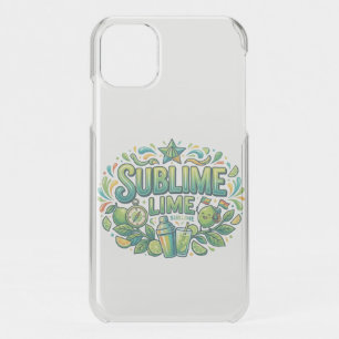 Sublime Lime T-Shirt – Fun Citrus Lover Graphic Te iPhone 11 Case