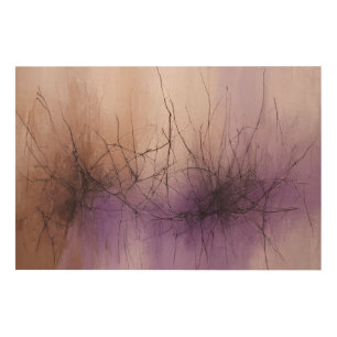Sublime Networks the Dance of Lines Wood Wall Art