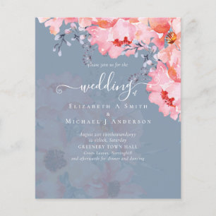 Sublime Pink Blossoms WEDDING SUITE - BUDGET Flyer