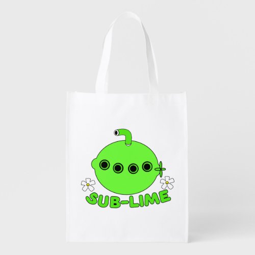 Sublime Sub Lime Grocery Bag