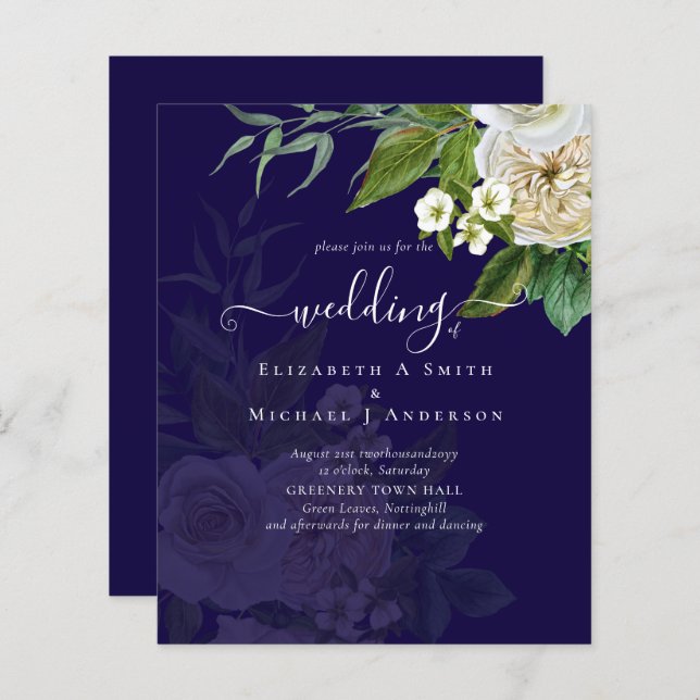 Sublime Wedding Suite - White Roses (Front/Back)