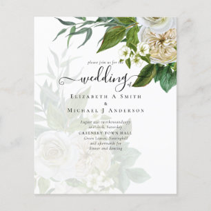 Sublime Wedding Suite - White Roses Flyer