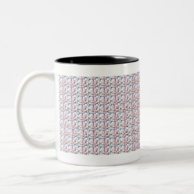 Subliminal Stereogram Text Message I am Strong Two-Tone Coffee Mug (Left)