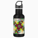Subltle Glow - Fractal Art Stainless Steel Water Bottle