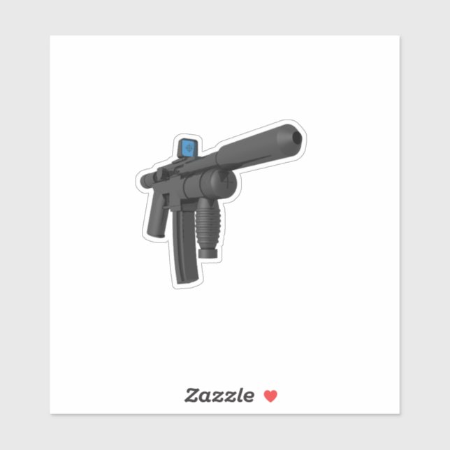 Submachine Gun Sticker (Sheet)