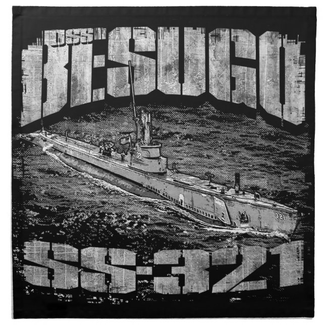 Submarine Besugo Cloth Napkin (Front)