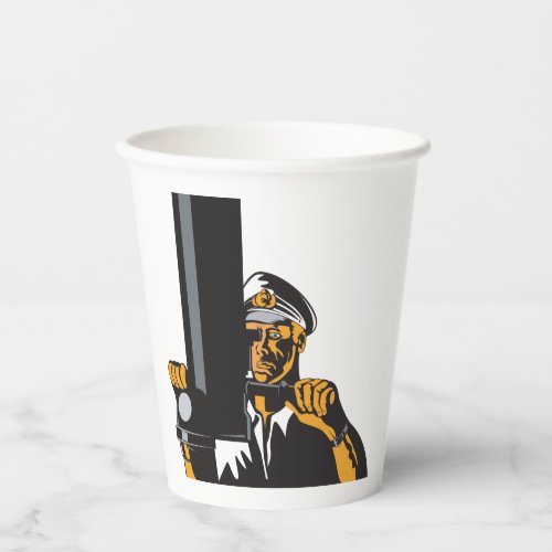 Submarine Captain Paper Cups