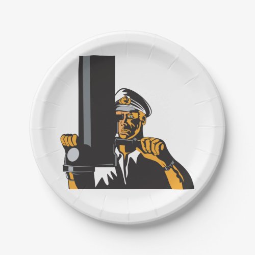 Submarine Captain Paper Plates