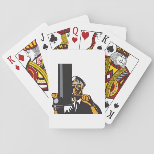 Submarine Captain Poker Cards