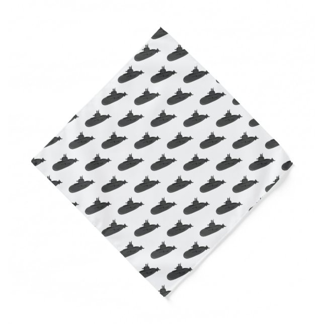 Submarine cartoon illustration bandana (Front)