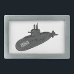 Submarine cartoon illustration  belt buckle<br><div class="desc">Submarine cartoon illustration</div>