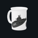 Submarine cartoon illustration  beverage pitcher<br><div class="desc">Submarine cartoon illustration</div>