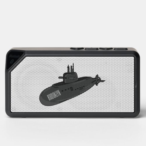 Submarine cartoon illustration  bluetooth speaker